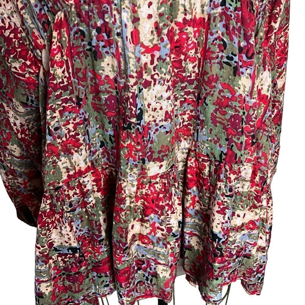 Bucket List Woman's Top Size S Boho Peasant Flowy… - image 3